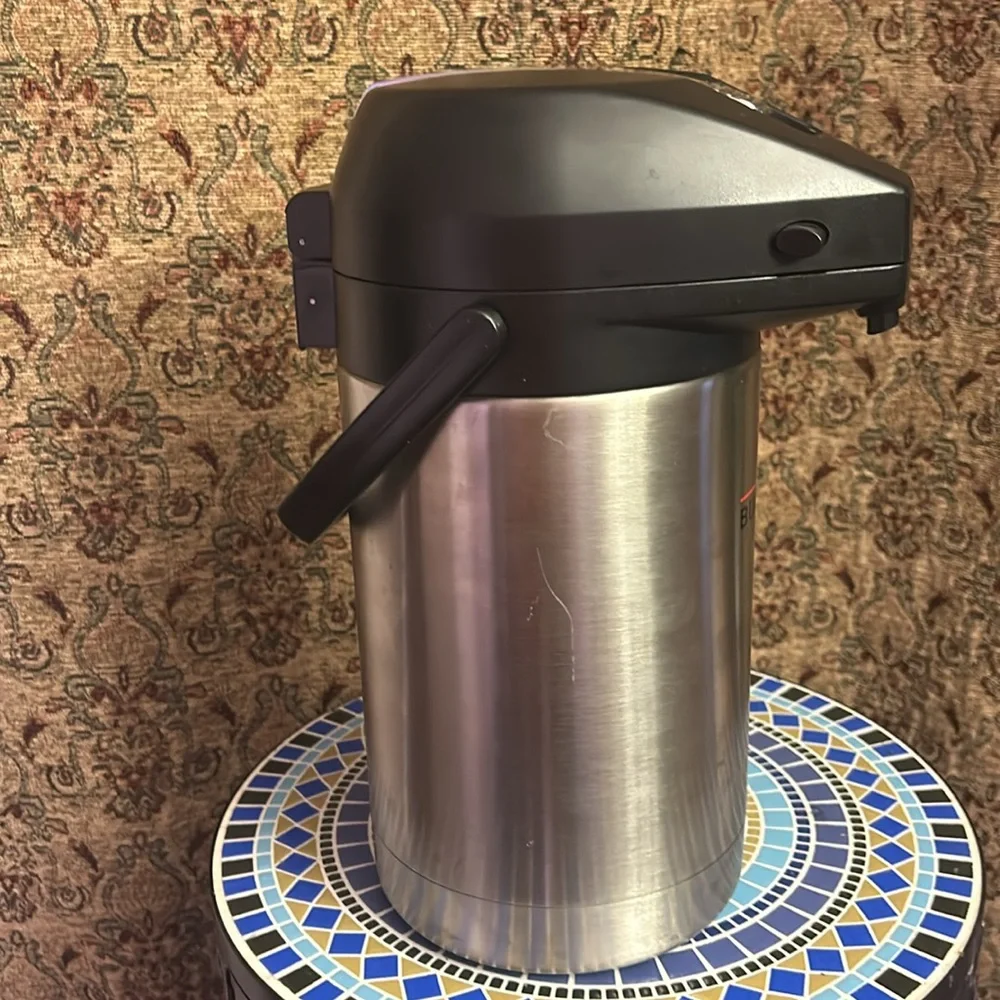 BUNN 2.5 Liter Lever-Action Airpot, Stainless Steel, 32125.0000